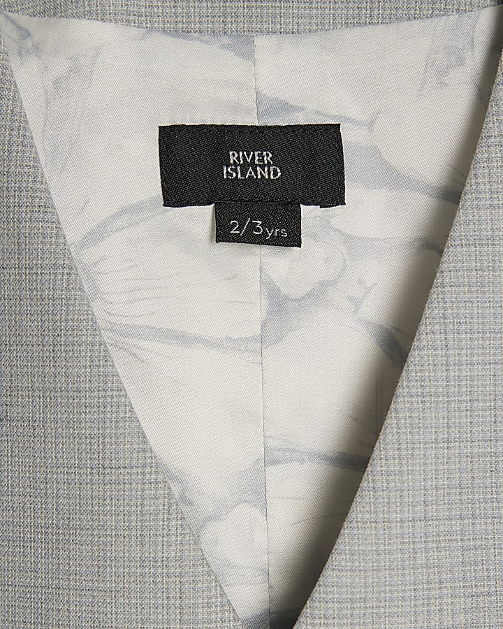 Mini Boys Blue Tailored Waistcoat 4 Piece Set