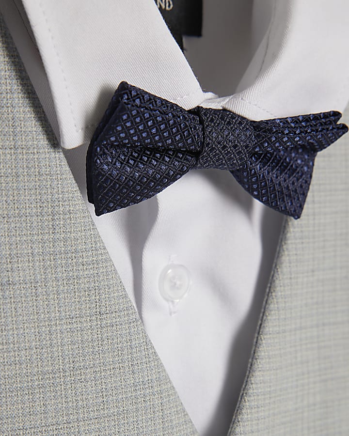 Mini Boys Blue Tailored Waistcoat 3 Piece Set