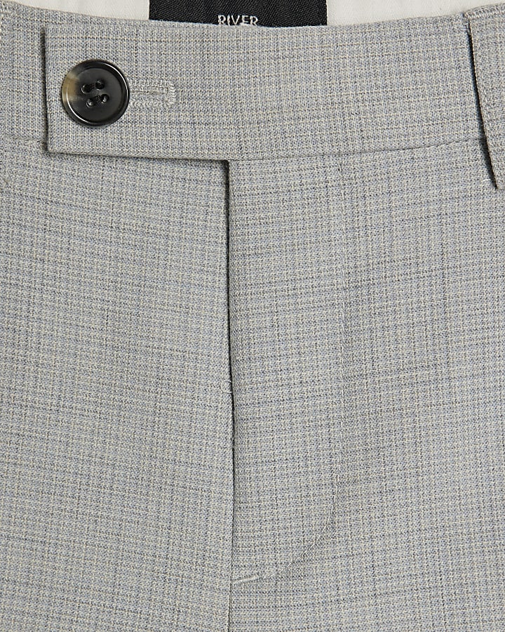 Mini Boys Blue Tailored Suit Shorts