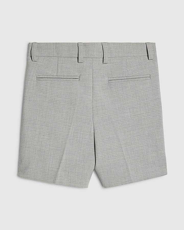 Mini Boys Blue Tailored Suit Shorts