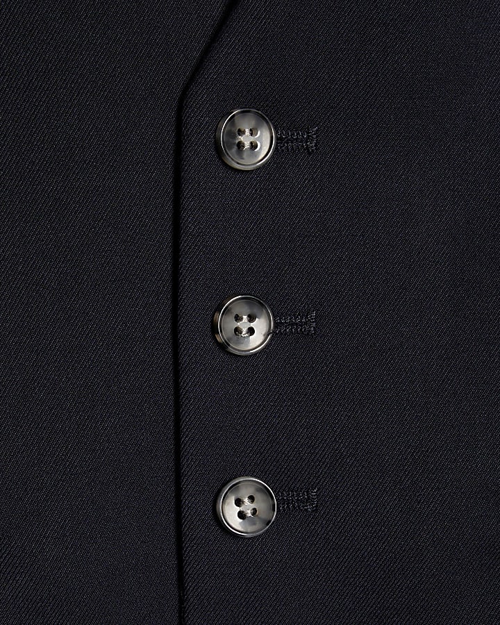Boys Navy Tailored Waistcoat 3 Piece Set