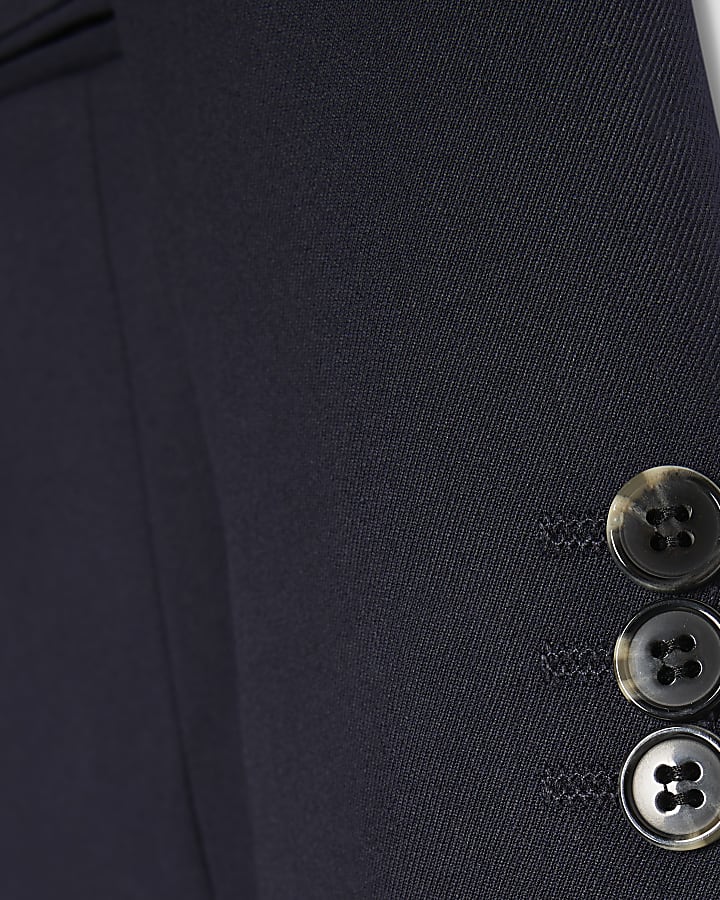 Boys Navy Tailored Suit Jacket Set