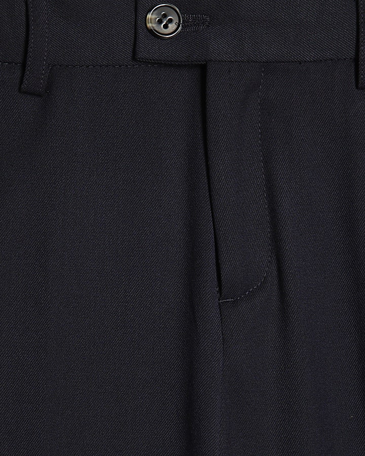 Boys Navy Tailored Suit Trousers