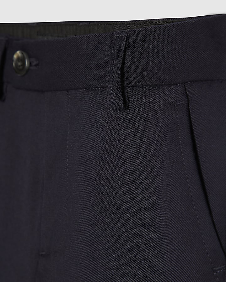 Mini Boys Navy Tailored Suit Trousers