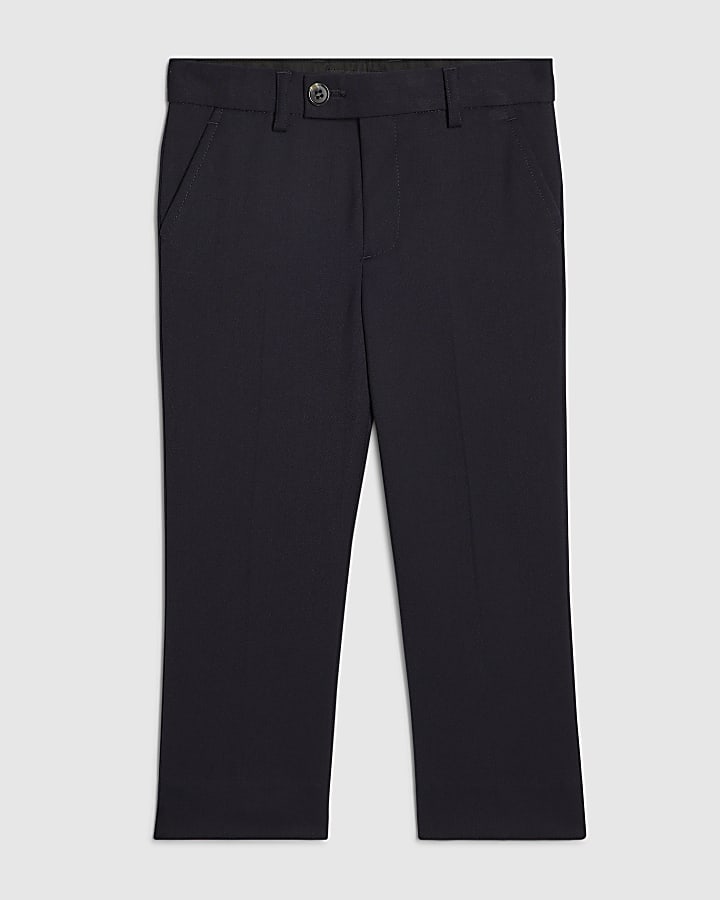 Mini Boys Navy Tailored Suit Trousers