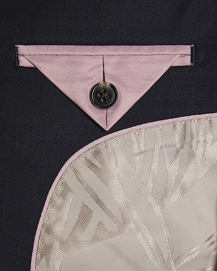 Boys Navy Tailored Suit Jacket