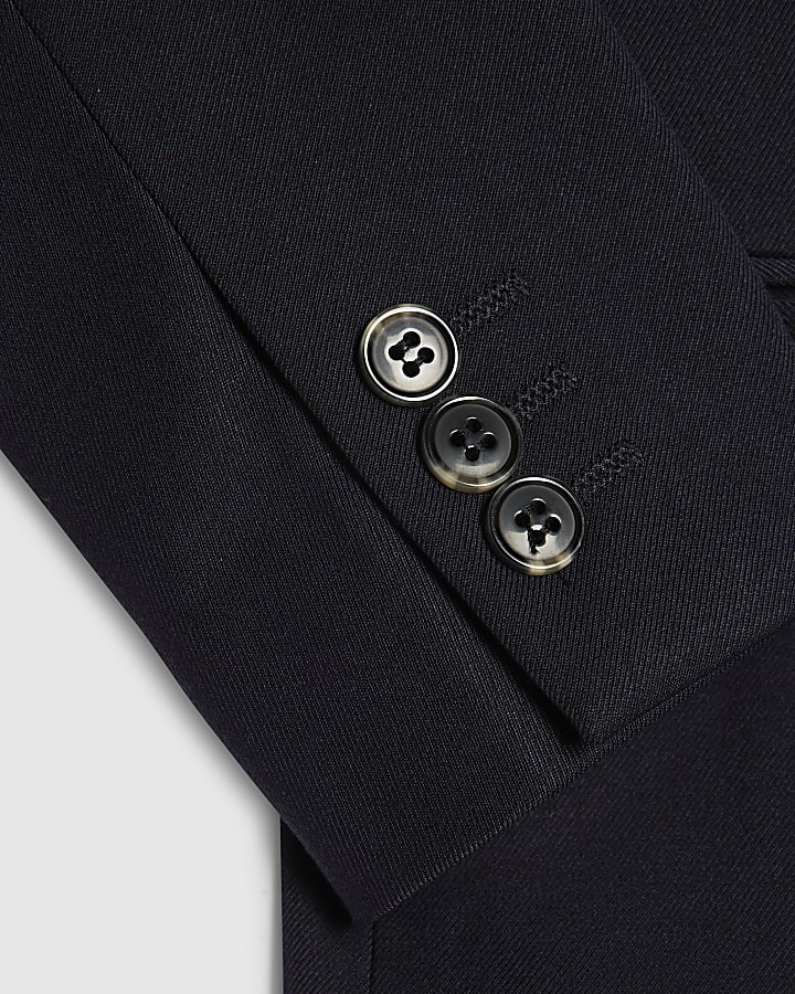 Mini Boys Navy Tailored Suit Jacket