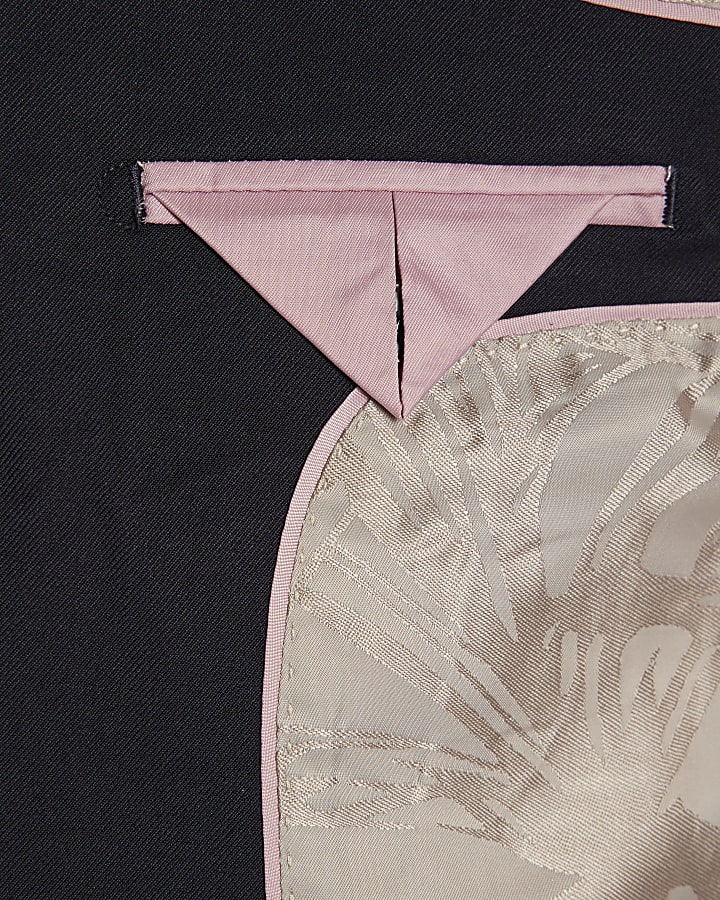 Mini Boys Navy Tailored Suit Jacket