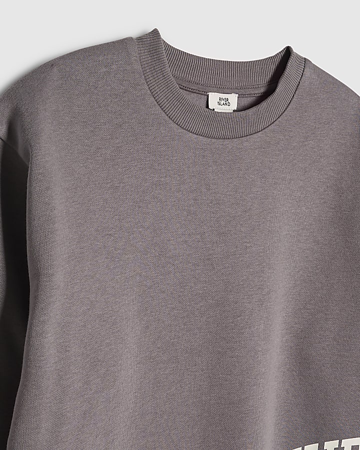 Boys Grey River Hoodie And Joggers Set