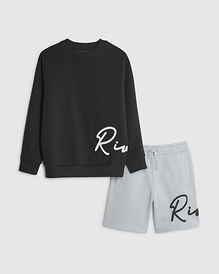 Boys Blue River Sweatshirt Set