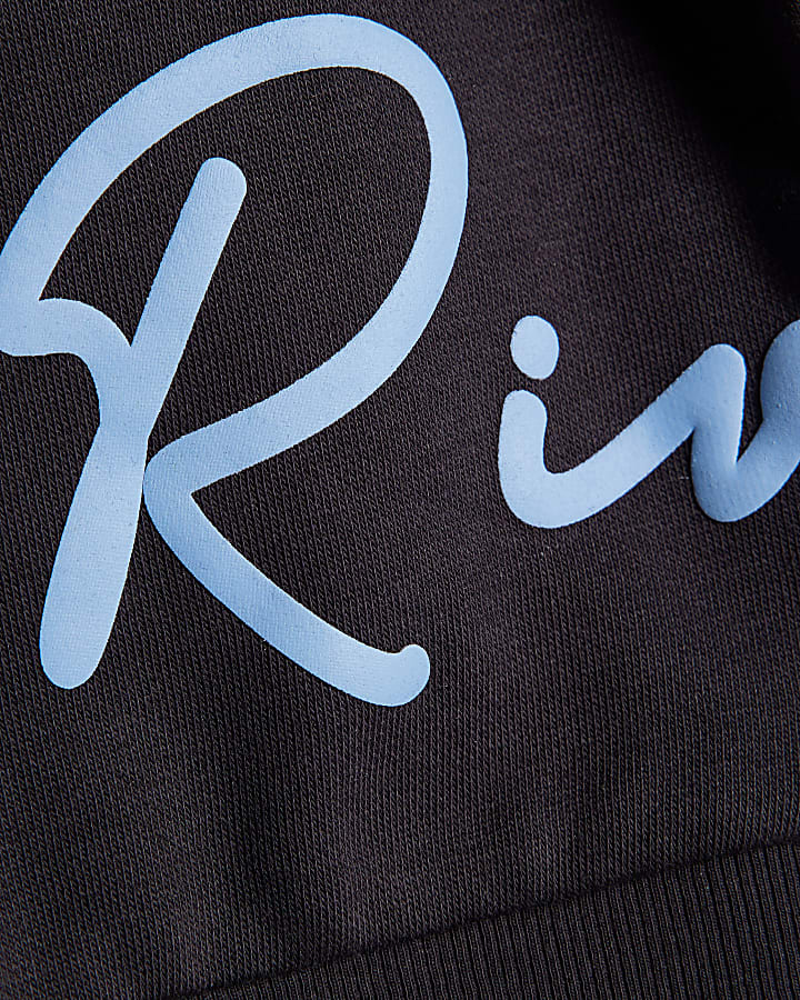 Mini Boys Navy River Sweatshirt Set