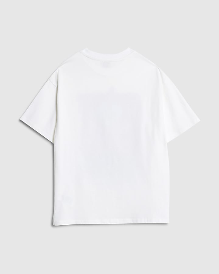 Girls White Matcha Queen T-shirt