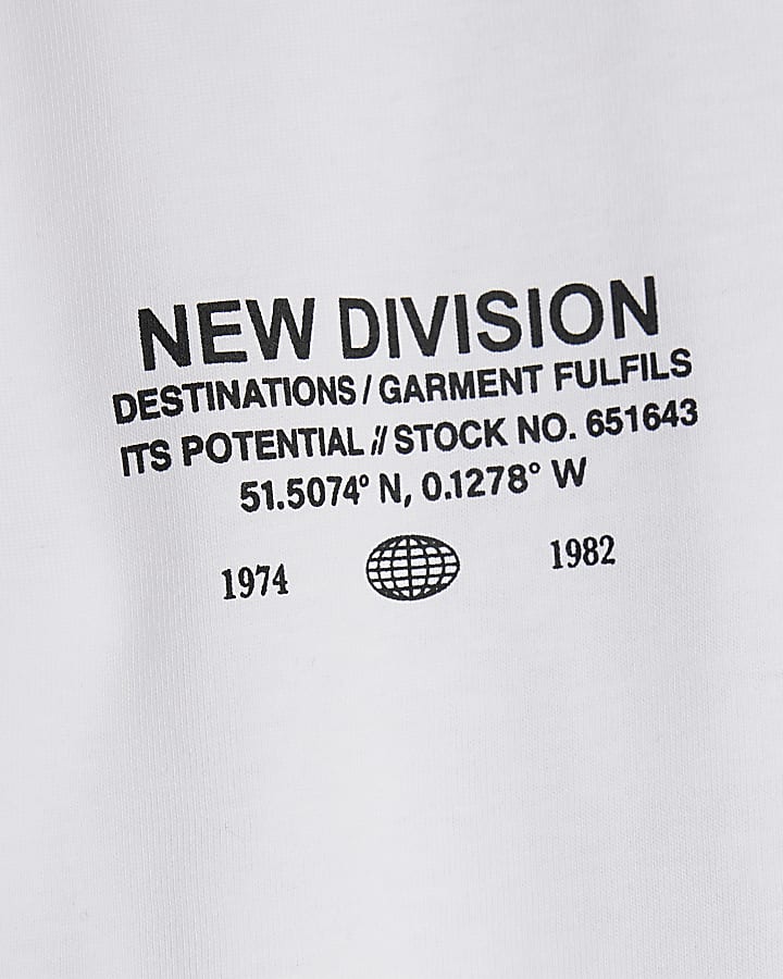 Mini Boys White Grafitti Smile T-Shirt