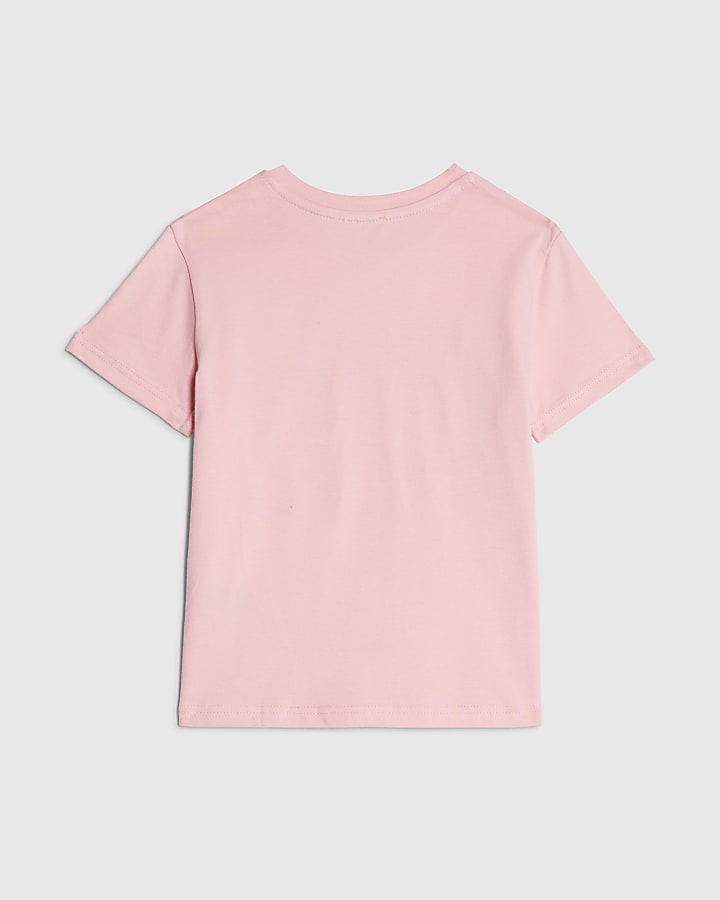 Mini Girls Pink Sassy Vibes T-Shirt Set