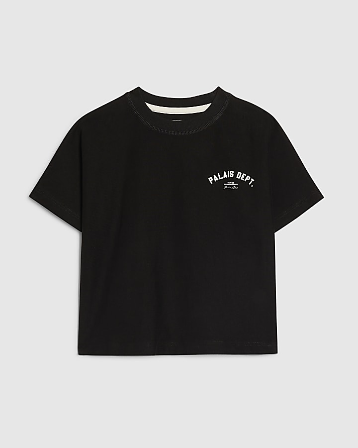 Mini Boys Black Palais Dept T-Shirt