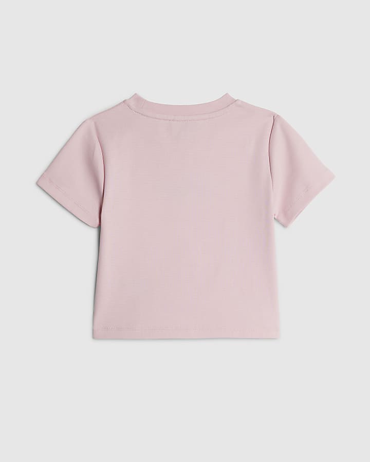 Girls Pink L'amour Rosette T-Shirt