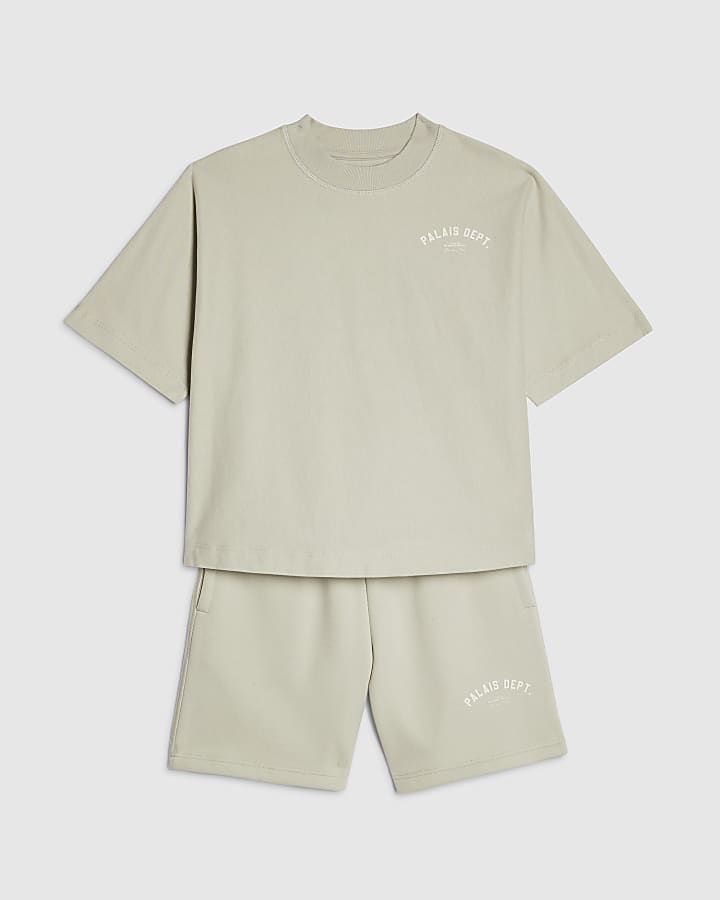 Boys Grey Palais Dept T-Shirt Set