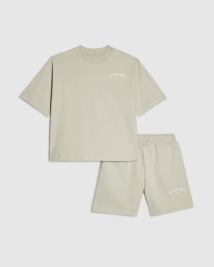 Boys Grey Palais Dept T-Shirt Set