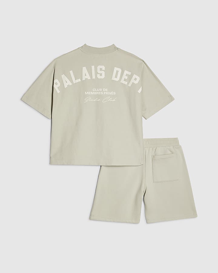 Boys Grey Palais Dept T-Shirt Set