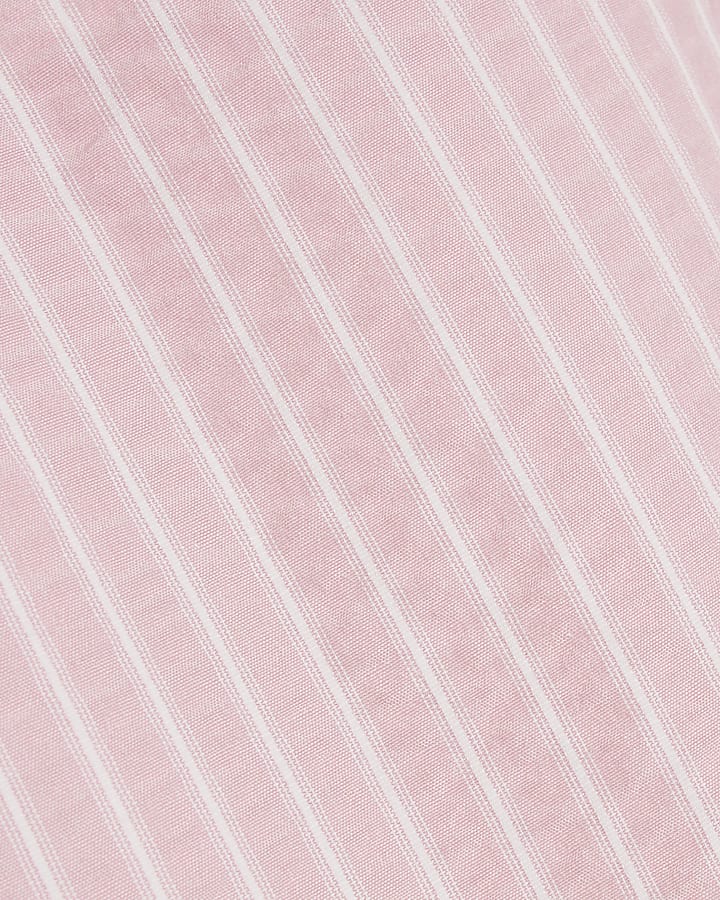 Girls Pink Stripe Trousers