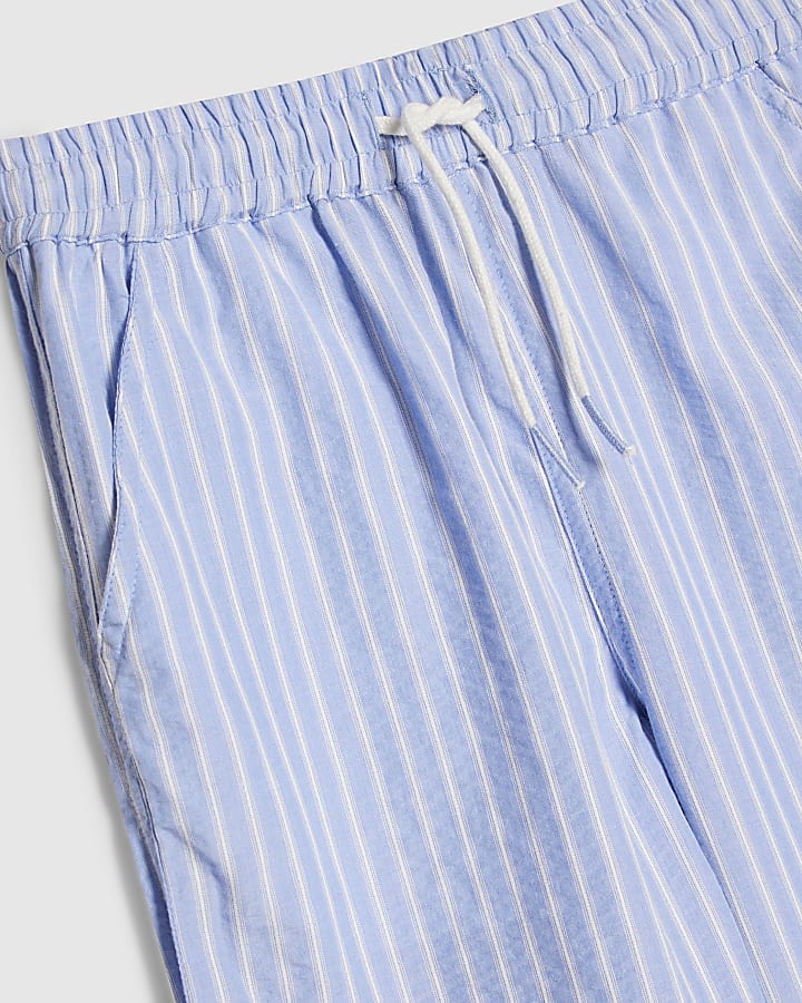 Girls Blue Stripe Trousers