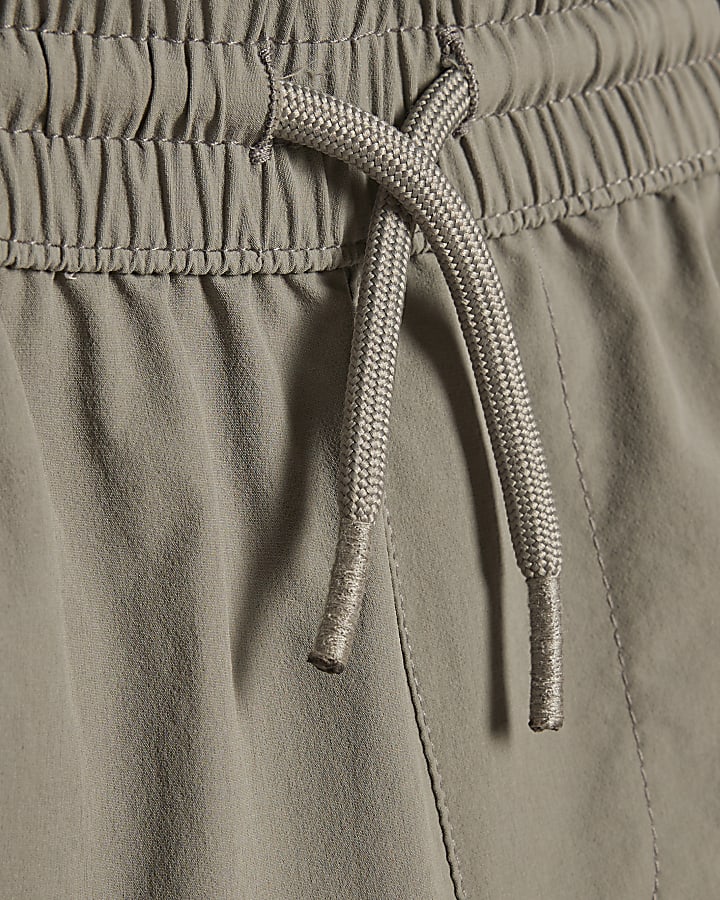 Boys Grey Zip Cargo Shorts