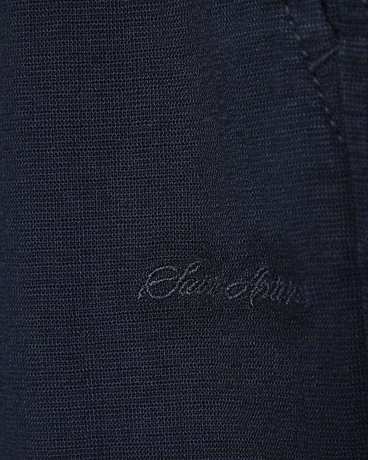 Mini Boys Navy Pull On Trousers