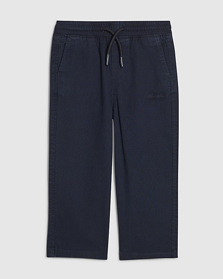Mini Boys Navy Pull On Trousers