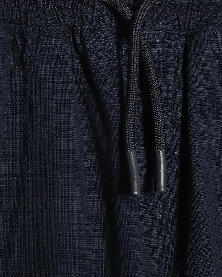 Boys Navy Pull On Trousers