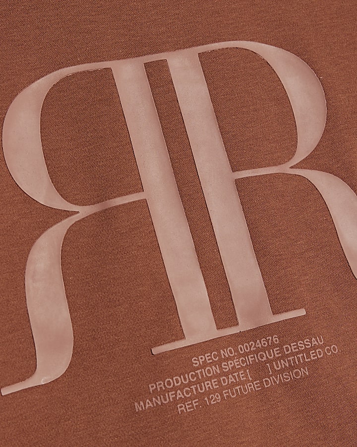 Boys Brown RR T-Shirt And Short Sets