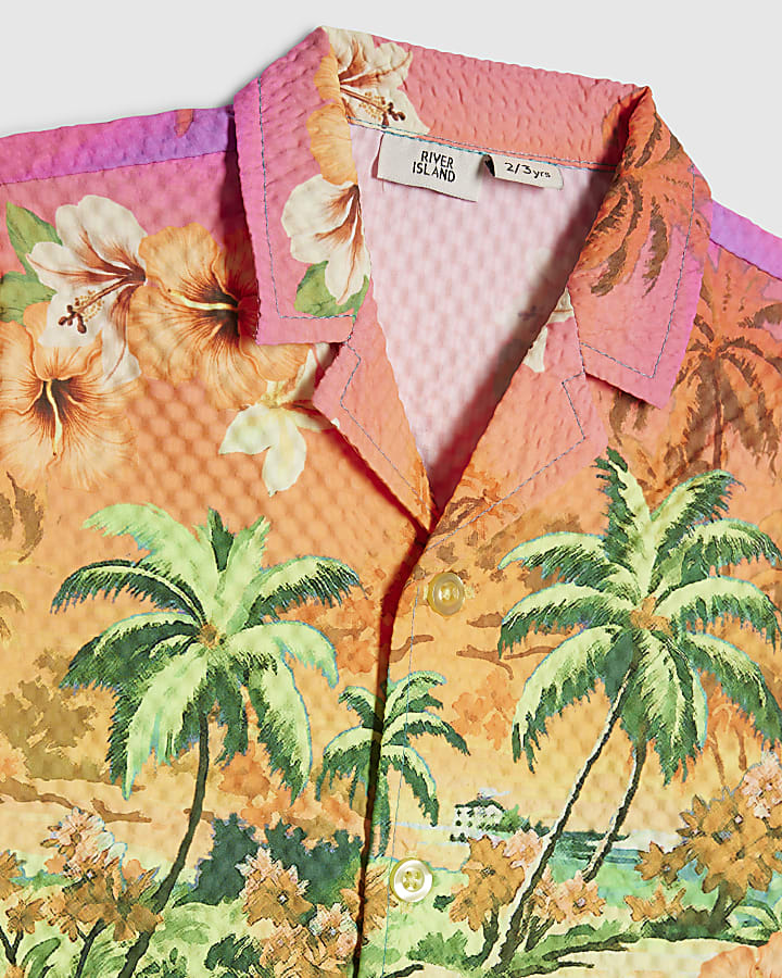 Mini Boys Multi Colour Tropical Swim Set