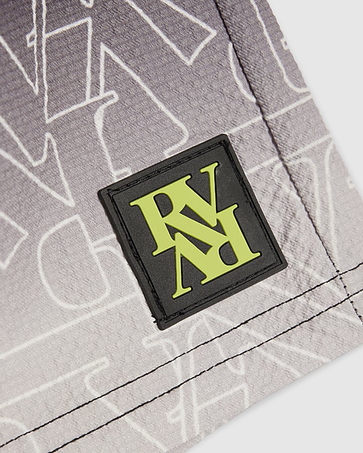 Boys Black Ombre Swim Shorts