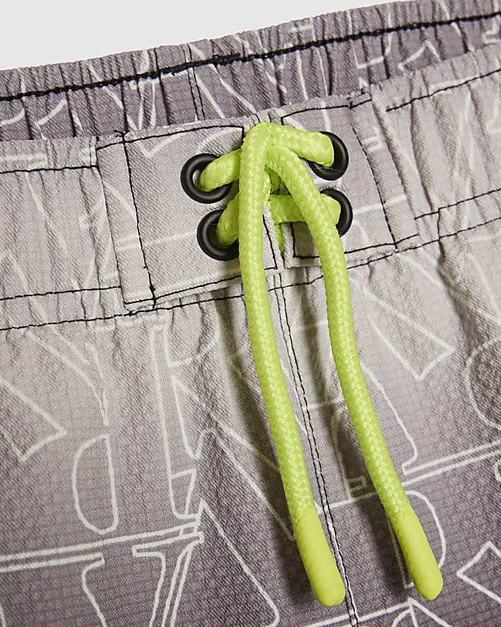 Boys Black Ombre Swim Shorts