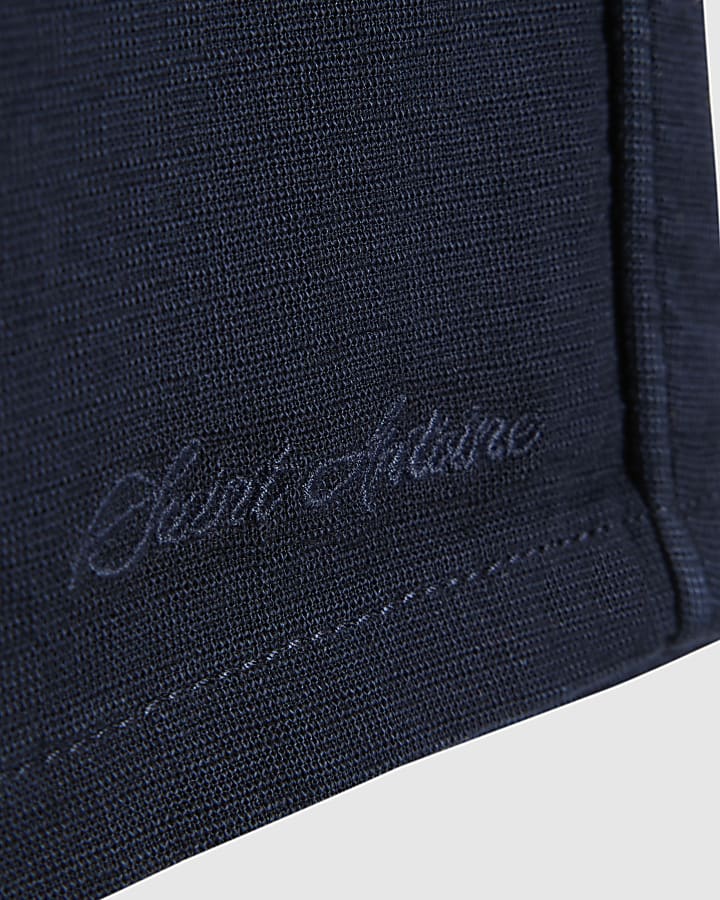 Mini Boys Navy Pull On Shorts