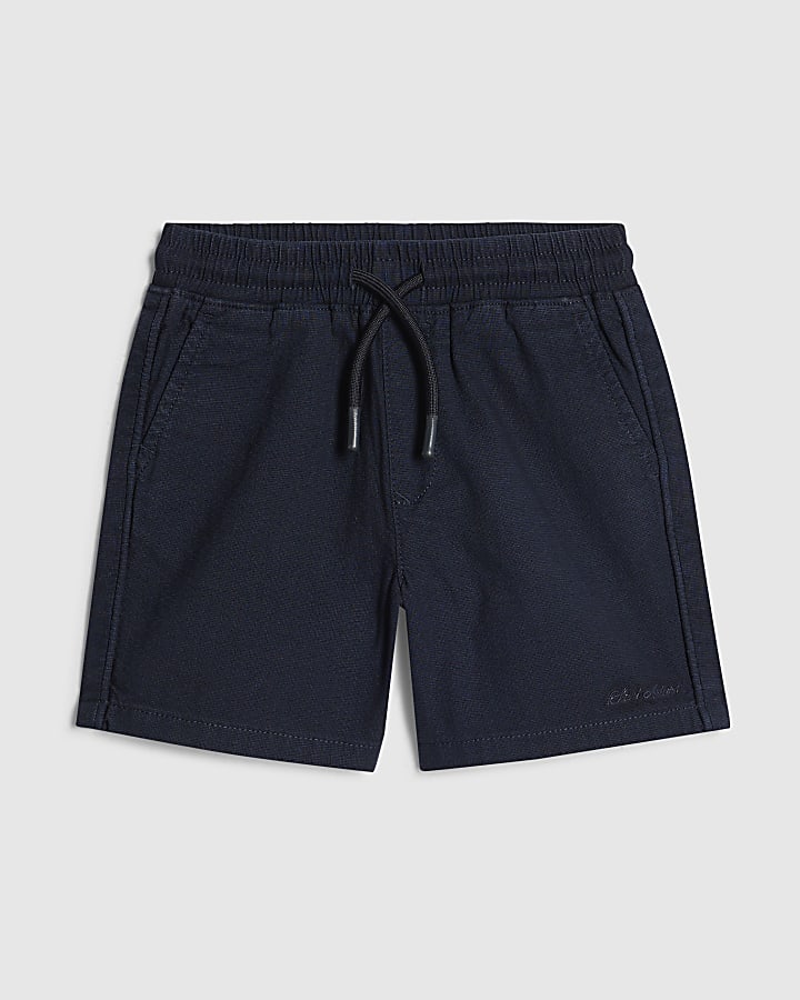 Mini Boys Navy Pull On Shorts