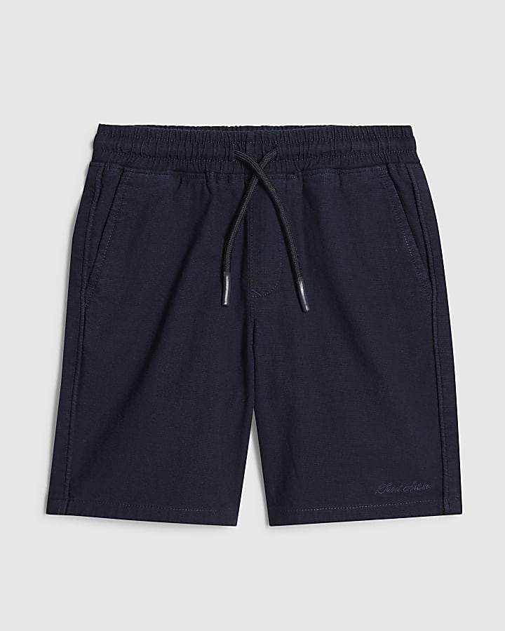 Boys Navy Pull On Shorts