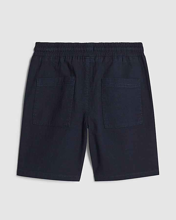 Boys Navy Pull On Shorts
