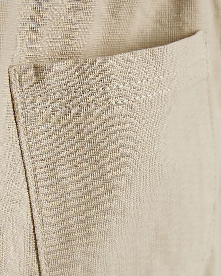 Mini Boys Beige Pull On Shorts