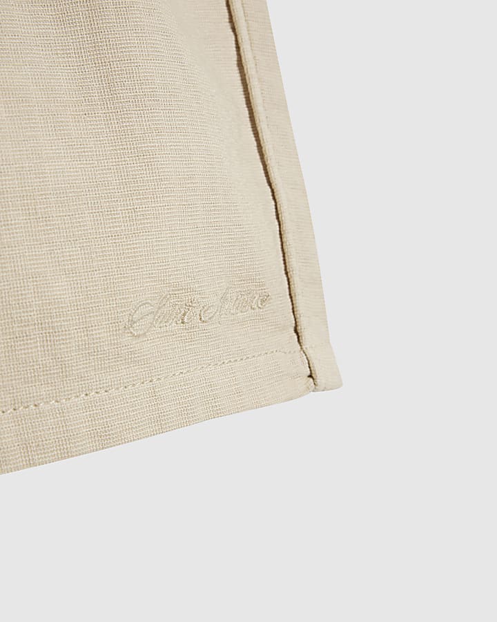 Boys Beige Pull On Shorts