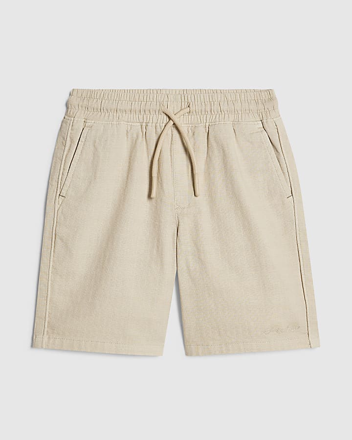 Boys Beige Pull On Shorts