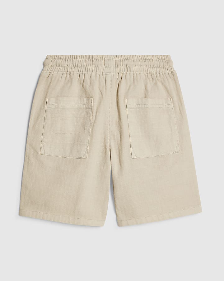Boys Beige Pull On Shorts