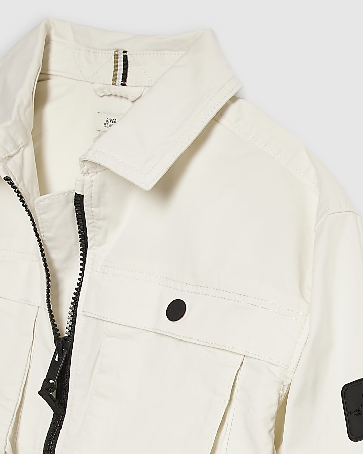Boys White Shacket