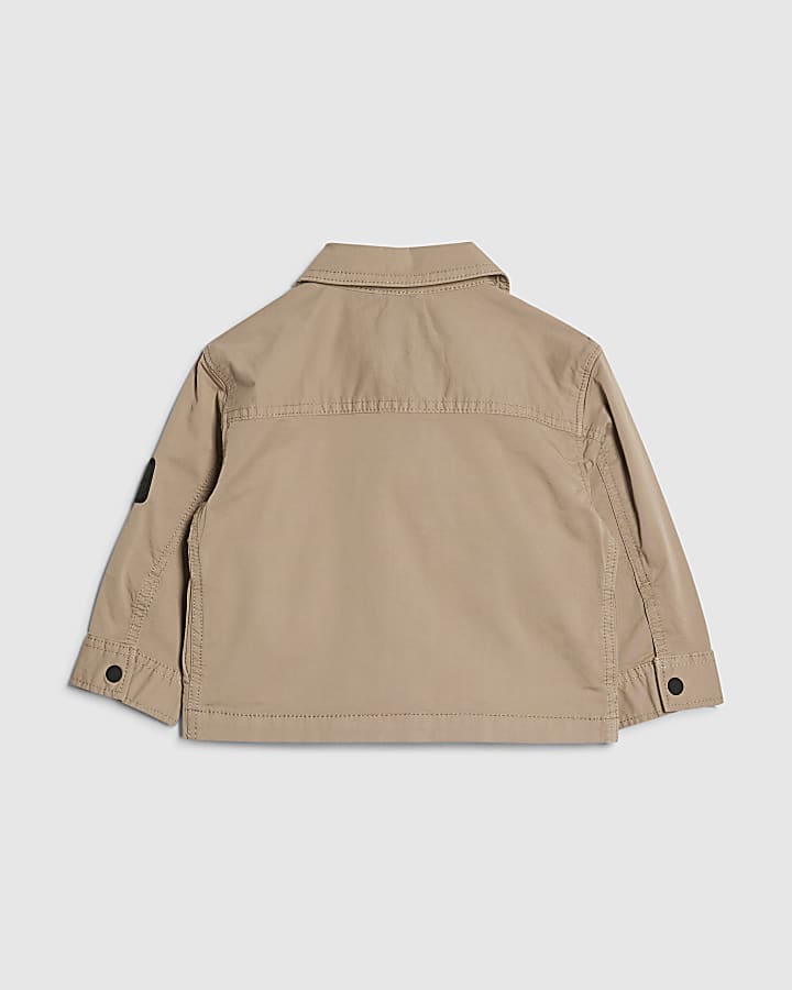 Mini Boys White Shacket