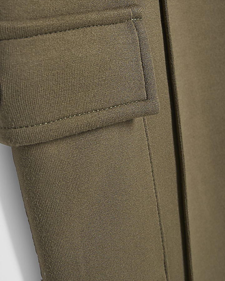 Boys Khaki Polo Shirt And Joggers Set