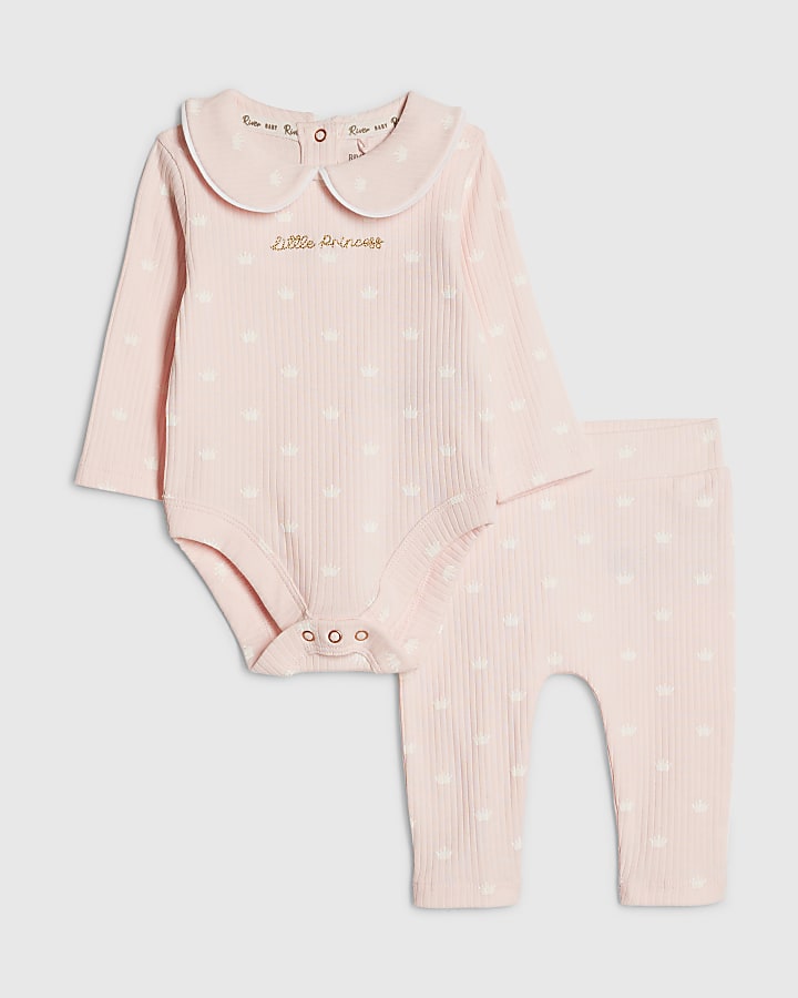 Baby Pink Little Princess Romper Set