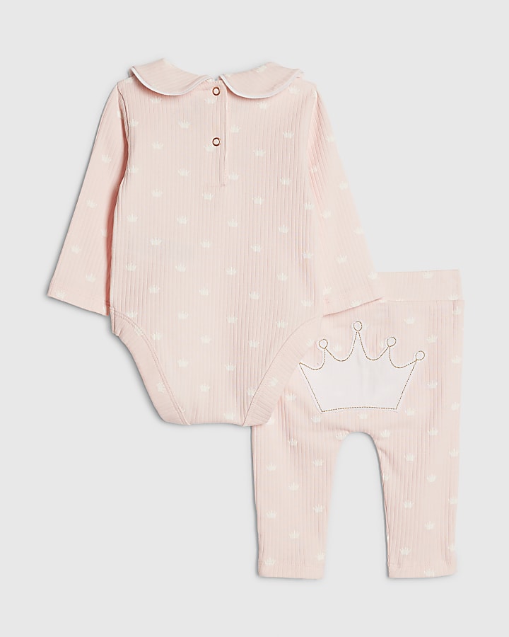 Baby Pink Little Princess Romper Set