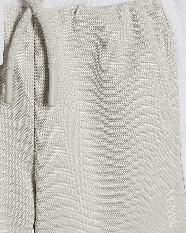 Mini Boys Grey Colour Block T-Shirt Set