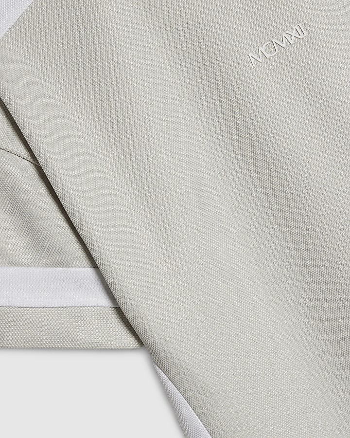 Mini Boys Grey Colour Block T-Shirt Set