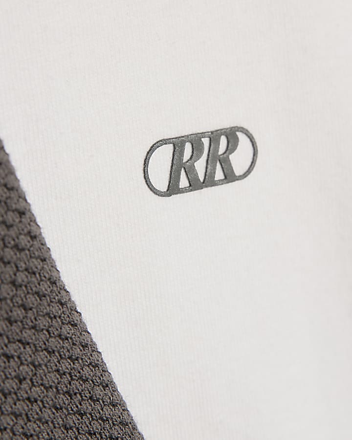 Mini Boys Grey Textured Jacket 3 Piece Set