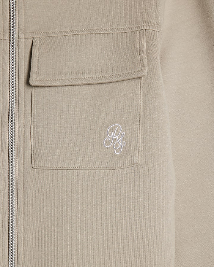 Boys Beige Premium Jacket 3 Piece Set